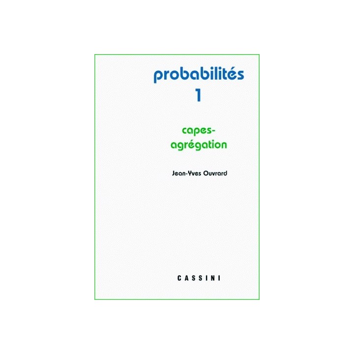 Probabilités I.  CAPES-agrégation