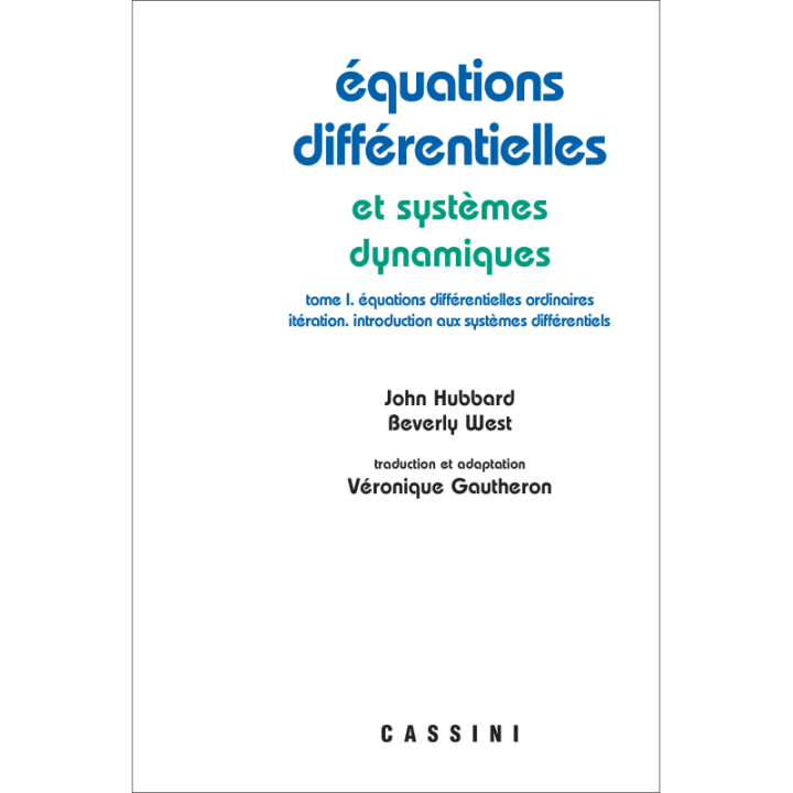 Équations différentielles et systèmes dynamiques, vol. 1