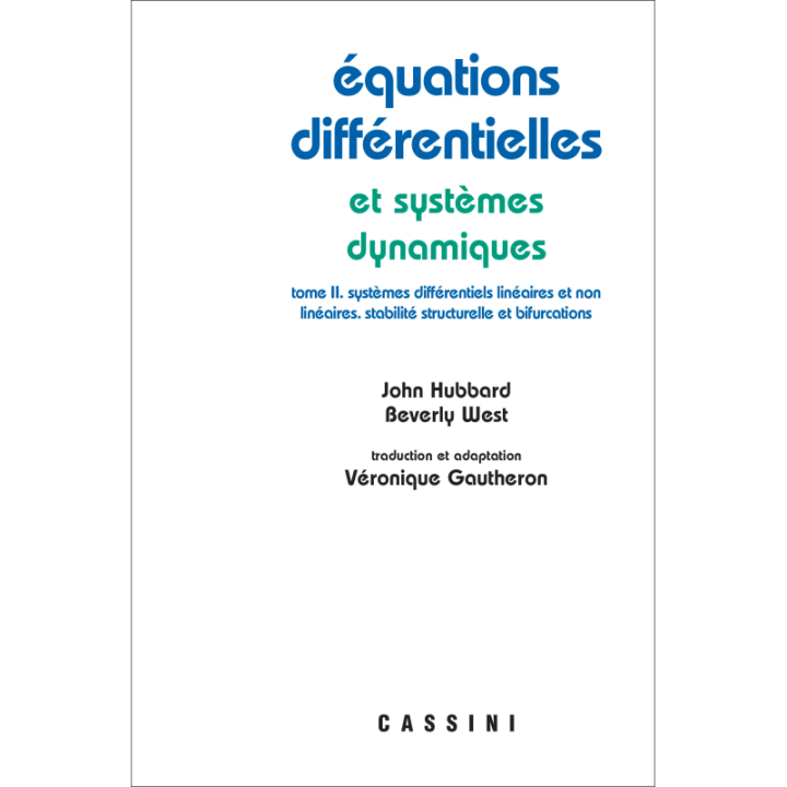 Équations différentielles et systèmes dynamiques, vol. 2