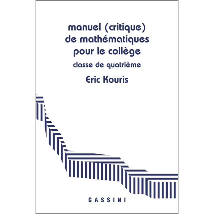 Manuel (critique) de mathématiques pour le collège.Classe de 5e