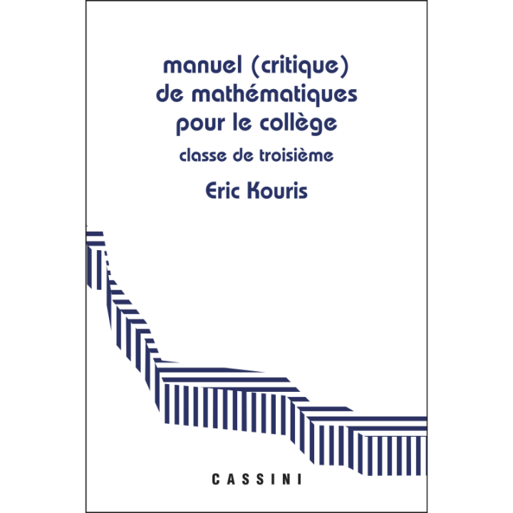 Manuel (critique) de mathématiques pour le collège.Classe de 5e